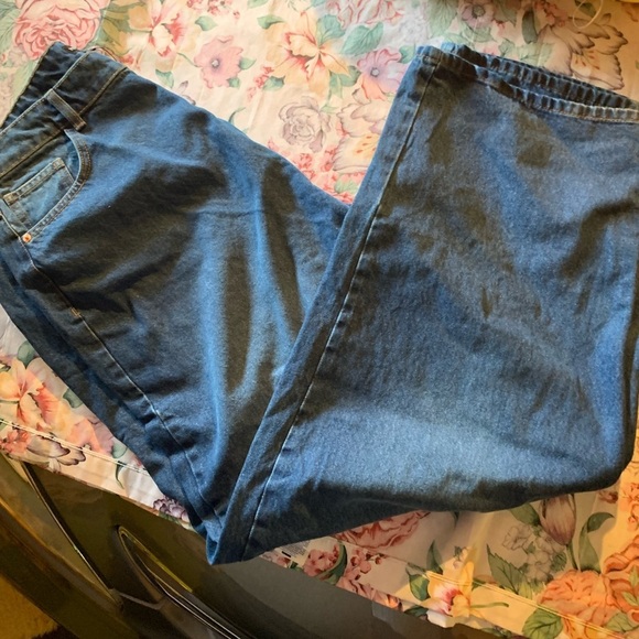 PrettyLittleThing Blue Flare & Wide Leg Jeans - Picture 1 of 12